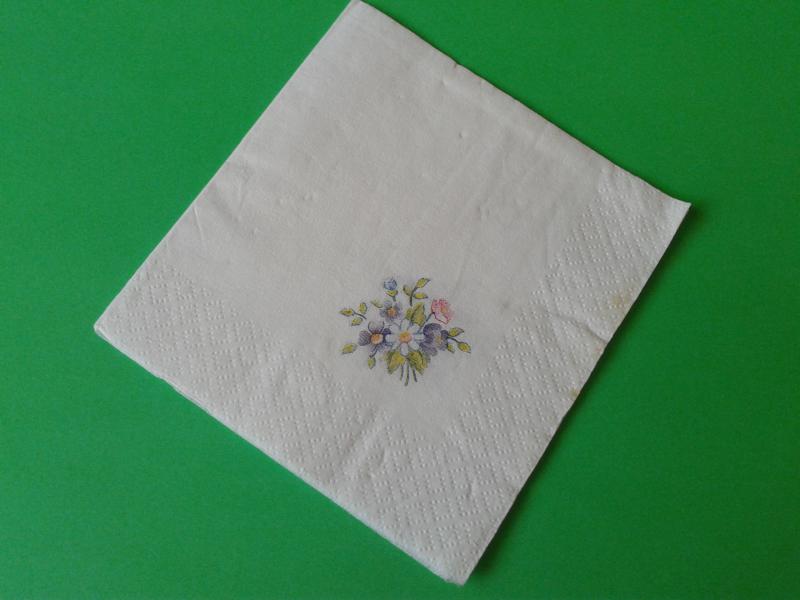 SZV125 Dekoupage - Virág csokor 3 rétegű szalvéta
