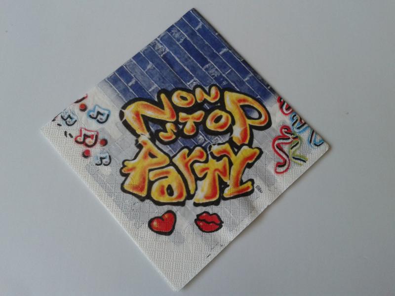 SZV14 Dekoupage - Nonstop party 3 rétegű szalvéta