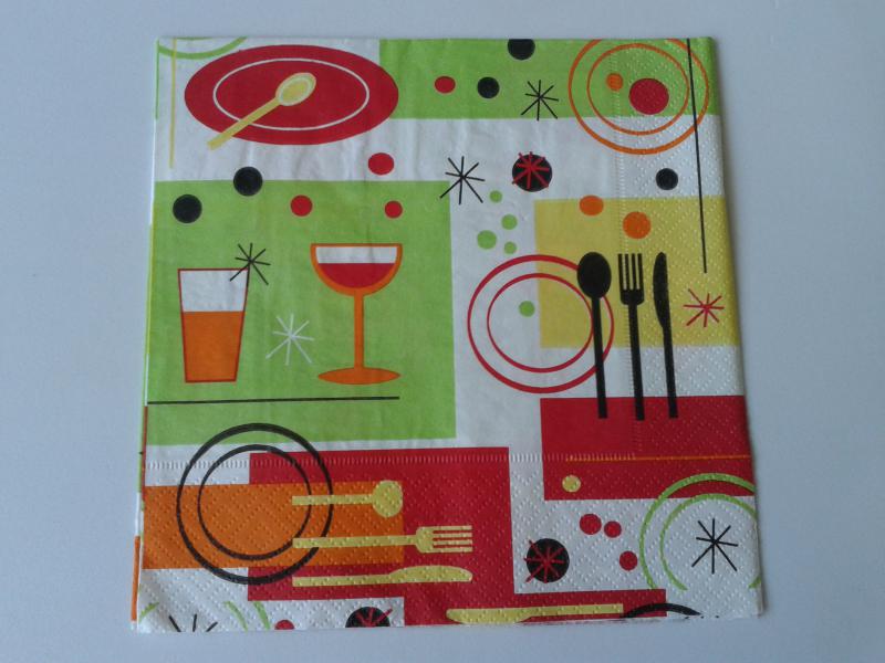 SZV19 Dekoupage - Terítékek 3 rétegű szalvéta