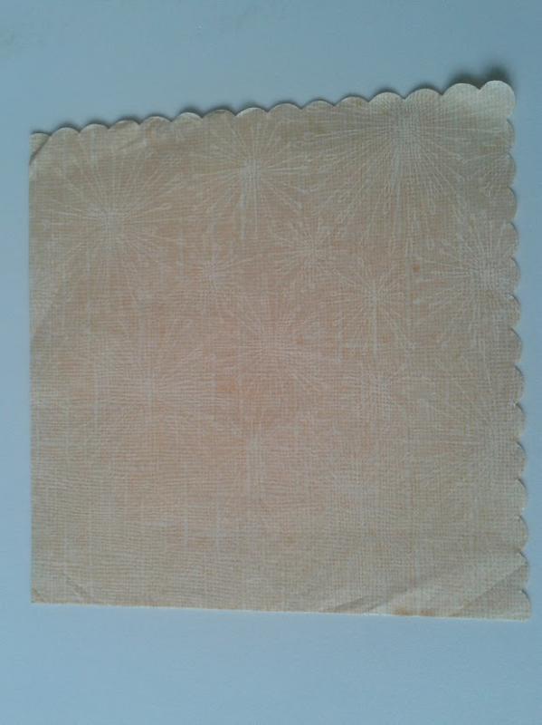 SZV190 Dekoupage - Bézs alapon halvány csillagok 1 rétegű szalvéta