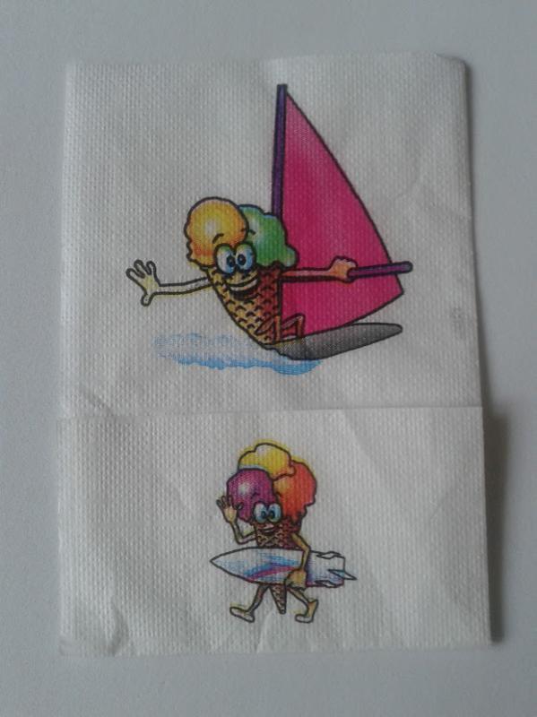 SZV195 Dekoupage - Vitorlázó fagyi 1 rétegű szalvéta