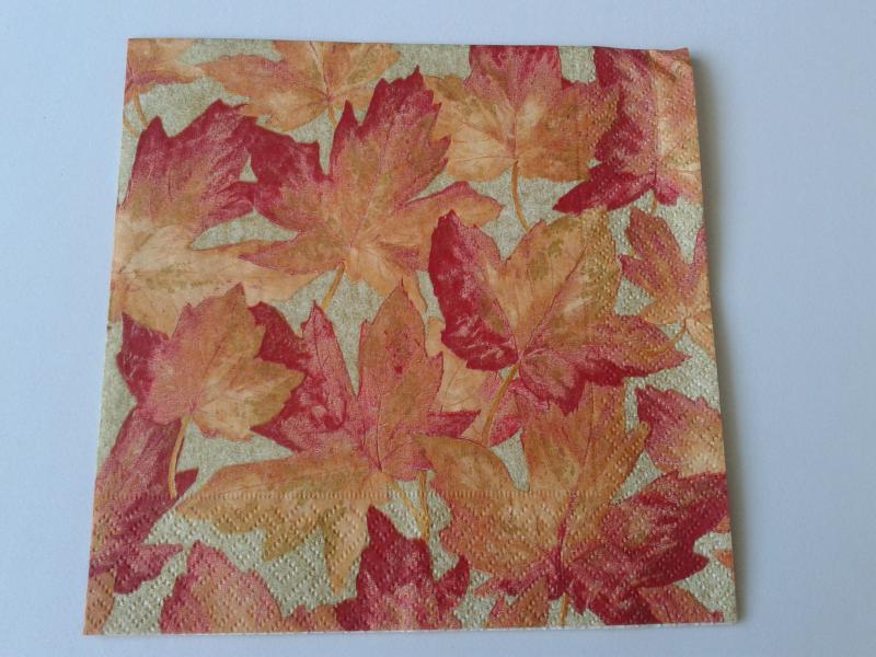 SZV27 Dekoupage - Öszi levelek 3 rétegű szalvéta