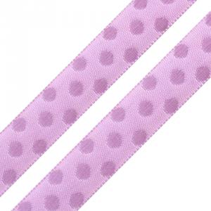 10SSZ10 - 10mm-es pöttyös szövet szalag - levendula lila