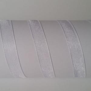 10SZO01 - 10mm-es organza szalag – fehér 1.