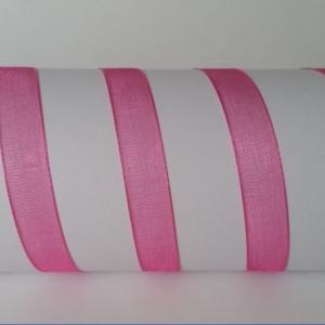 10SZO15 - 10mm-es organza szalag – pink 15.