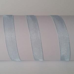 10SZO25 - 10mm-es organza szalag – babakék 25.