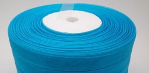 10SZO40 - 10mm-es organza szalag – türkiz 40.