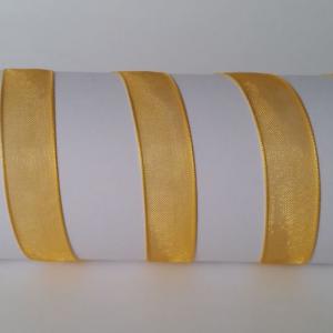14SZO08 - 14mm-es organza szalag – napsárga 8.