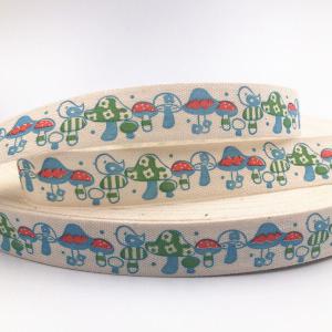 15SSZ15 - 15mm-es gomba mintás szövet szalag