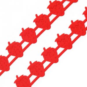 17SZK09 - 17mm-es Eper formájú, kivágott szatén szalag