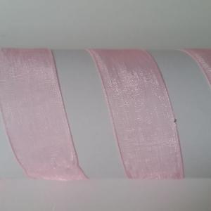 20SZO11 - 20mm-es organza szalag - babarózsaszín 11.