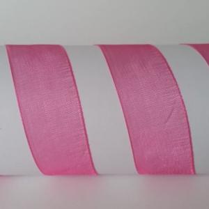 20SZO15 - 20mm-es organza szalag – pink 15.
