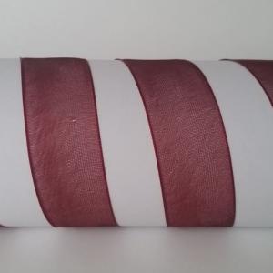 20SZO18 - 20mm-es organza szalag – bordó 18.