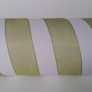20SZO31 - 20mm-es organza szalag – olajzöld 31.