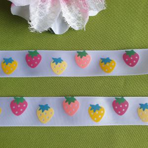 22SSM56 - 22mm-es eper mintás szatén szalag