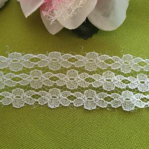 25SCS49 - 25mm-es Hófehér csipke szalag