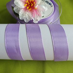 25SSZ02 - 25mm-es levendula lila színű kétoldalas szövet szalag