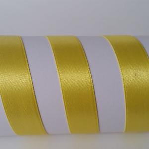 25SZS07 - 25mm-es szatén szalag – citromsárga 7.