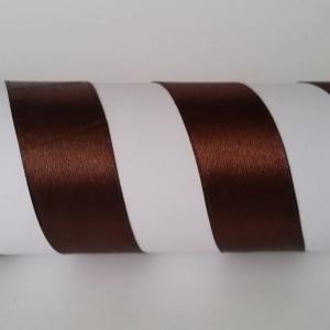 25SZS53 - 25mm-es szatén szalag – csokoládébarna 53.