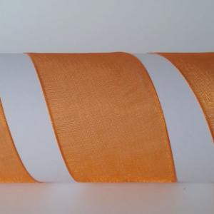 40SZO09 - 40mm-es organza szalag – narancs 9.