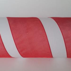 40SZO17 - 40mm-es organza szalag – piros 17.