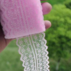 45SCS21 - 45mm-es Rózsaszín csipke szalag
