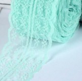 45SCS27 - 45mm-es Mentazöld csipke szalag