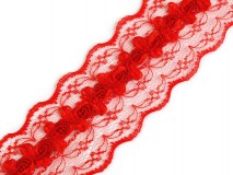 45SCS30 - 45mm-es Rózsás masnis piros csipke