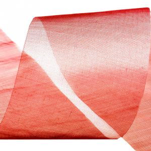 50SZO17 - 50mm-es organza szalag – piros 17.