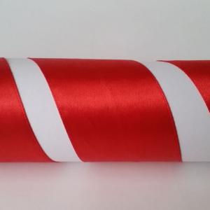 50SZS12 - 50mm-es szatén szalag – piros 12.