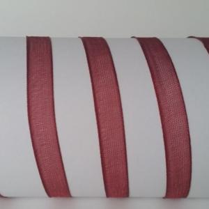 6SZO18 - 6mm-es organza szalag – bordó 18.