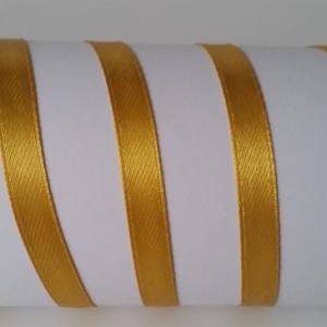 6SZS49 - 6mm-es szatén szalag - arany 49.