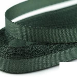 9mm-es taft szalag - sötétzöld - 495cm