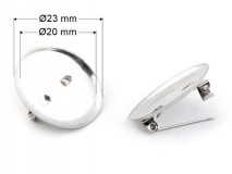 Bross alap Ø23 mm - platina