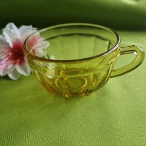CSE11 - Vintage Federal Yorktown borostyánsárga teáscsésze, gyűjtői darab