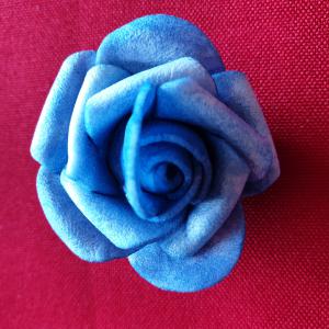 ESKÜVŐ - 40mm-es habrózsa - világoskék