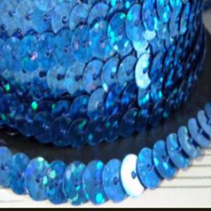 Esküvő 6mm-es királykék flitter 270cm hosszú