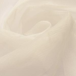 Esküvő ANY34 - 165cm széles ekrü keményített tüll anyag, dekoranyag