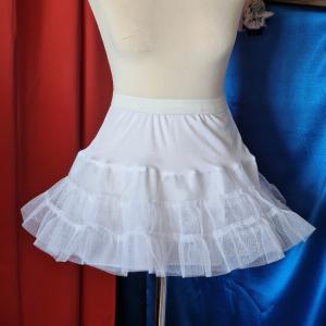 ESKÜVŐ ASZ80 - Rugalmas felső részű kemény fodros alsószoknya - több színben