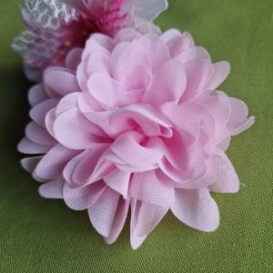 ESKÜVŐ BCS16 - Kitűző - 90mm-es Rózsaszín rózsa virág