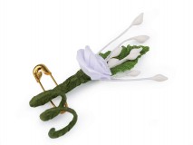 Esküvő BOK06 - bokréta, kitűző hófehér szatén rózsával