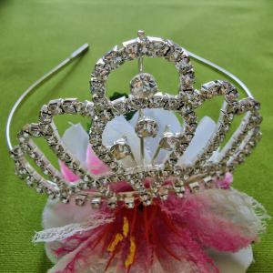 ESKÜVŐ HAD134 - 65m magas Menyasszonyi Tiara, Korona, Hajdísz
