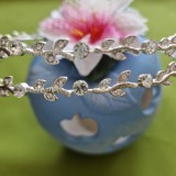 ESKÜVŐ HAD166 - Menyasszonyi strasszköves dupla hajpánt, hajdísz