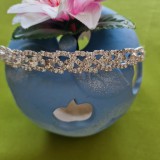 ESKÜVŐ HAD167 - Menyasszonyi strasszköves hajpánt, hajdísz