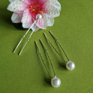 ESKÜVŐ HAD205B - Fehér 10mm-es gyöngyös hajtű