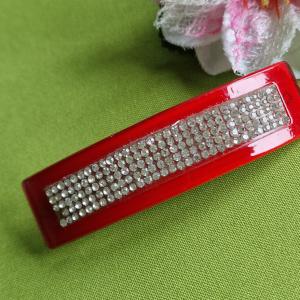 ESKÜVŐ HAD215 - Menyasszonyi strasszköves piros franciacsat