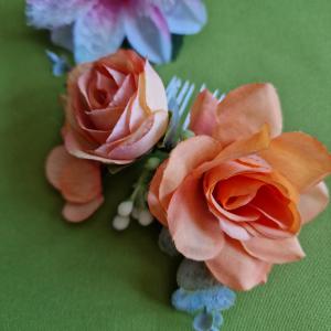 ESKÜVŐ HAD224 - Dupla rózsás hajfésű, hajtű