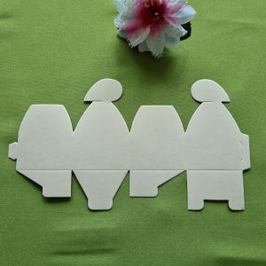 ESKÜVŐ KIEG14 - Esküvői lézervágott ajándékdoboz sütisdoboz - halvány arany