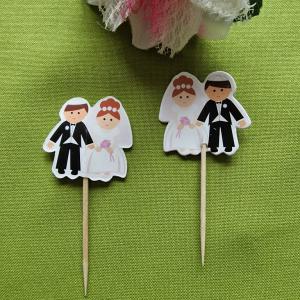 ESKÜVŐ KIEG17 – Menyasszony és vőlegény szendvicstű, koktélpálcika