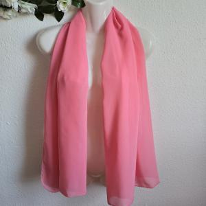 ESKÜVŐ SÁL36 - Menyasszonyi muszlin stóla, sál - téglapiros